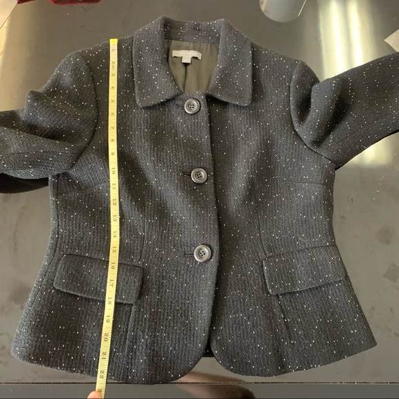 Ann Taylor black/cream speckled Blazer - Picture 5 of 13